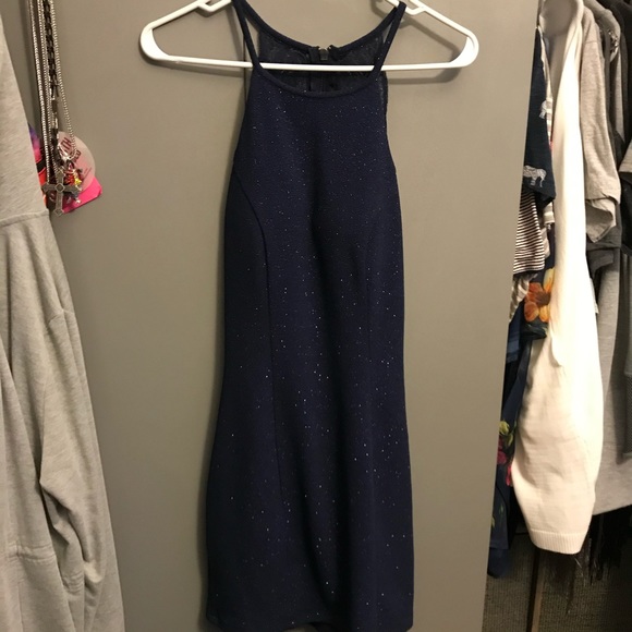 Sparkly navy blue dress size small - Picture 1 of 3